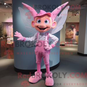 Maskottchenkostüm der rosa...