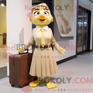 Personaggio mascotte beige...