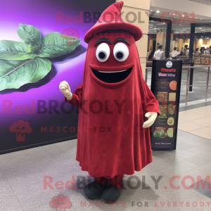 Red Eggplant mascot costume...