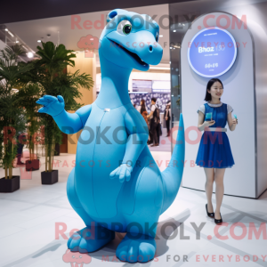Postava maskota Sky Blue...