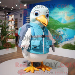 Cyan Seagull Maskottchen...