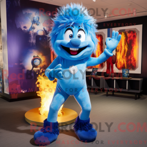 Máscara Blue Fire Eater com...
