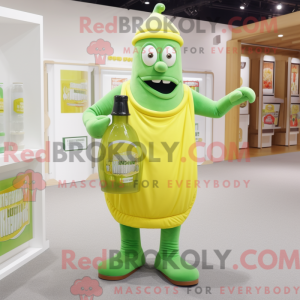 Lime Green Bottle Of...