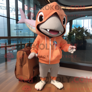 Postava maskota Peach Shark...
