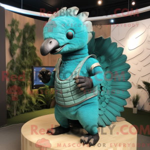 Turkis Pangolin maskot...