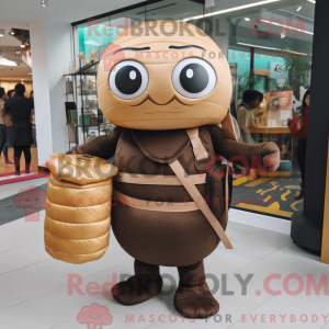 Brun Ramen maskot kostume...