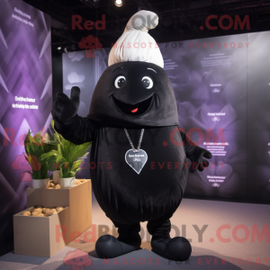 Sort majroe maskot kostume...