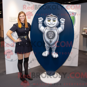Navy Celtic Shield maskot...