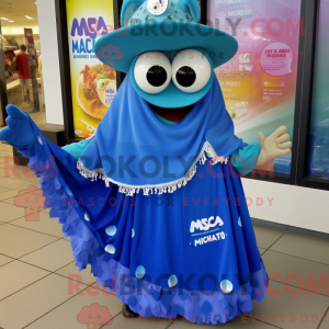 Blue Nachos mascot costume...