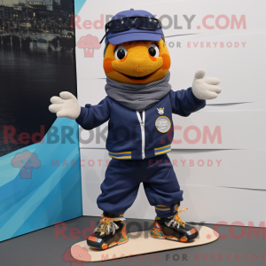 Navy Skateboard maskot...