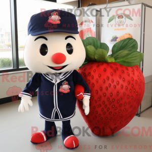 Navy Strawberry mascot...