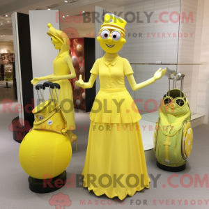 Lemon Yellow Golf Bag...