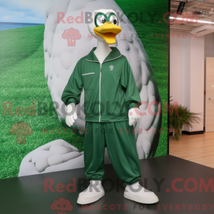 Forest Green Swan mascot...