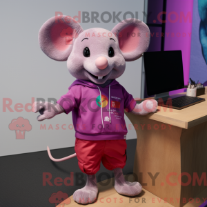 Magenta Mouse maskot...