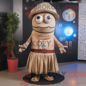 Tan Gyro maskotdraktfigur...