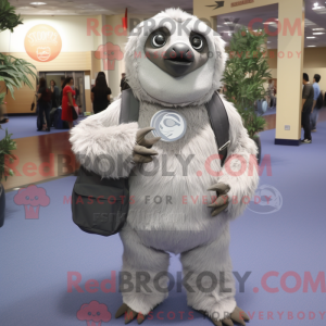 Gray Giant Sloth mascot...