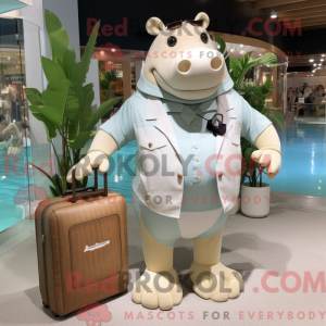 Mascotte d hippopotame...