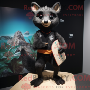 Preto Marten máscara com...