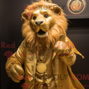 Guld Tamer Lion maskot...