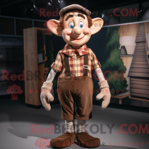Brown Elf-mascottekostuum...
