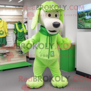 Lime Green Maska dla psa to...