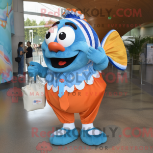 Blauwe clown vis...