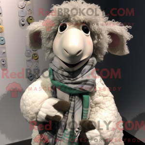 Grå Merino Sau maskot...
