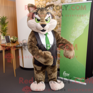 Olive Lynx Maskottchen...