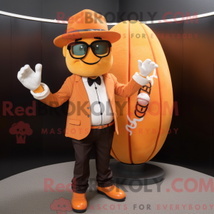 Oranje honkbalhandschoen...