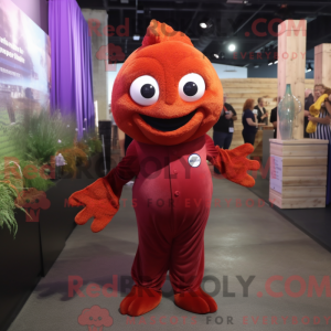 Maroon Goldfish maskot...