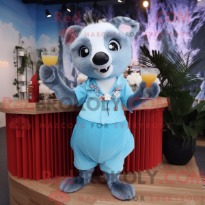 Maska Sky Blue Badger to...