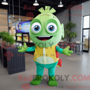 Postava maskota Lime Green...