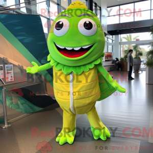 Postava maskota Lime Green...