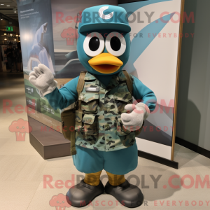 Blågrønn Army Soldier...