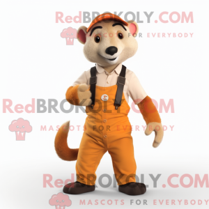 Orange Ilder maskot kostume...