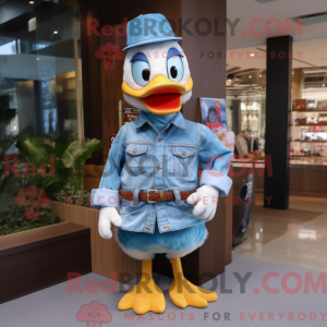 Sky Blue Duck mascotte...