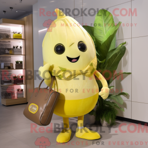 Postava maskota citronově...