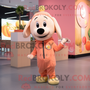 Peach Dog-maskotdraktfigur...