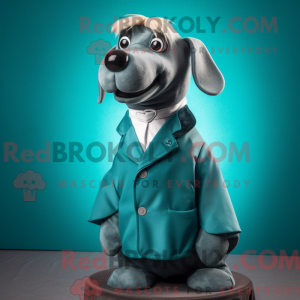 Disfraz de mascota Teal Dog...