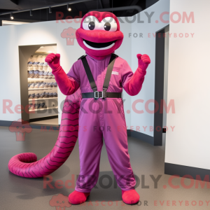 Magenta Snake maskot...