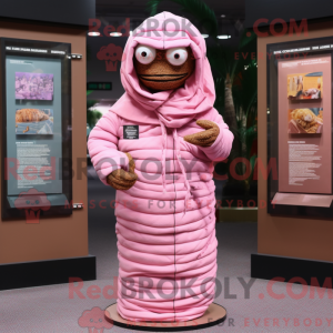 Pink Mummy maskot kostume...