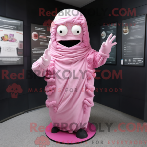 Roze Mummie-mascottekostuum...