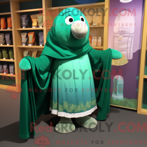 Máscara Green Seal figura kledd com culotes e sjal