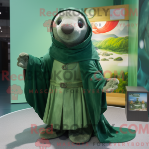 Máscara Green Seal figura kledd com culotes e sjal