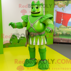 Postava maskota Lime Green...