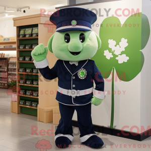 Navy Four Leaf Clover...
