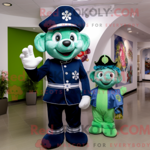 Navy Four Leaf Clover...