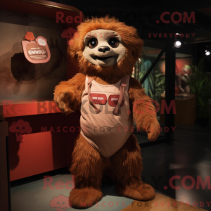 Rust Sloth maskot kostume...