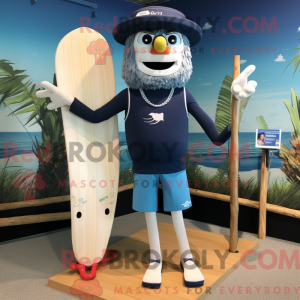 Navy Stilt Walker mascot...