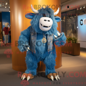 Disfraz de mascota Blue Yak...
